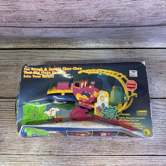 Vintage Trendmasters 1993 Flip Flop Whistle Stop Rare Complete Toy Train - Picture 1 of 6